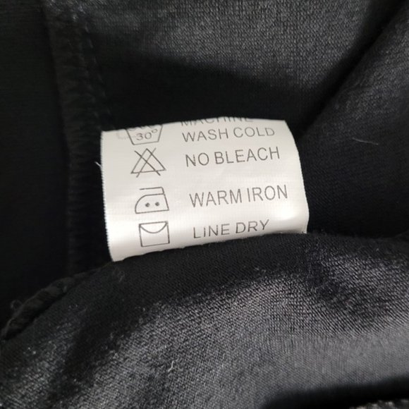 Authentic CHANEL vintage coco logo cotton zip-up blouse black size L (US M) - Picture 12 of 13